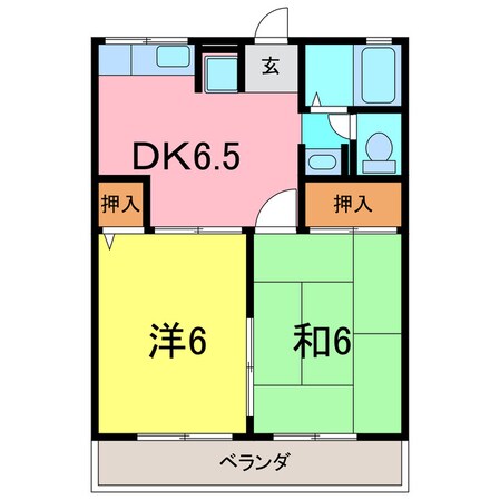 アネックス作野の物件間取画像